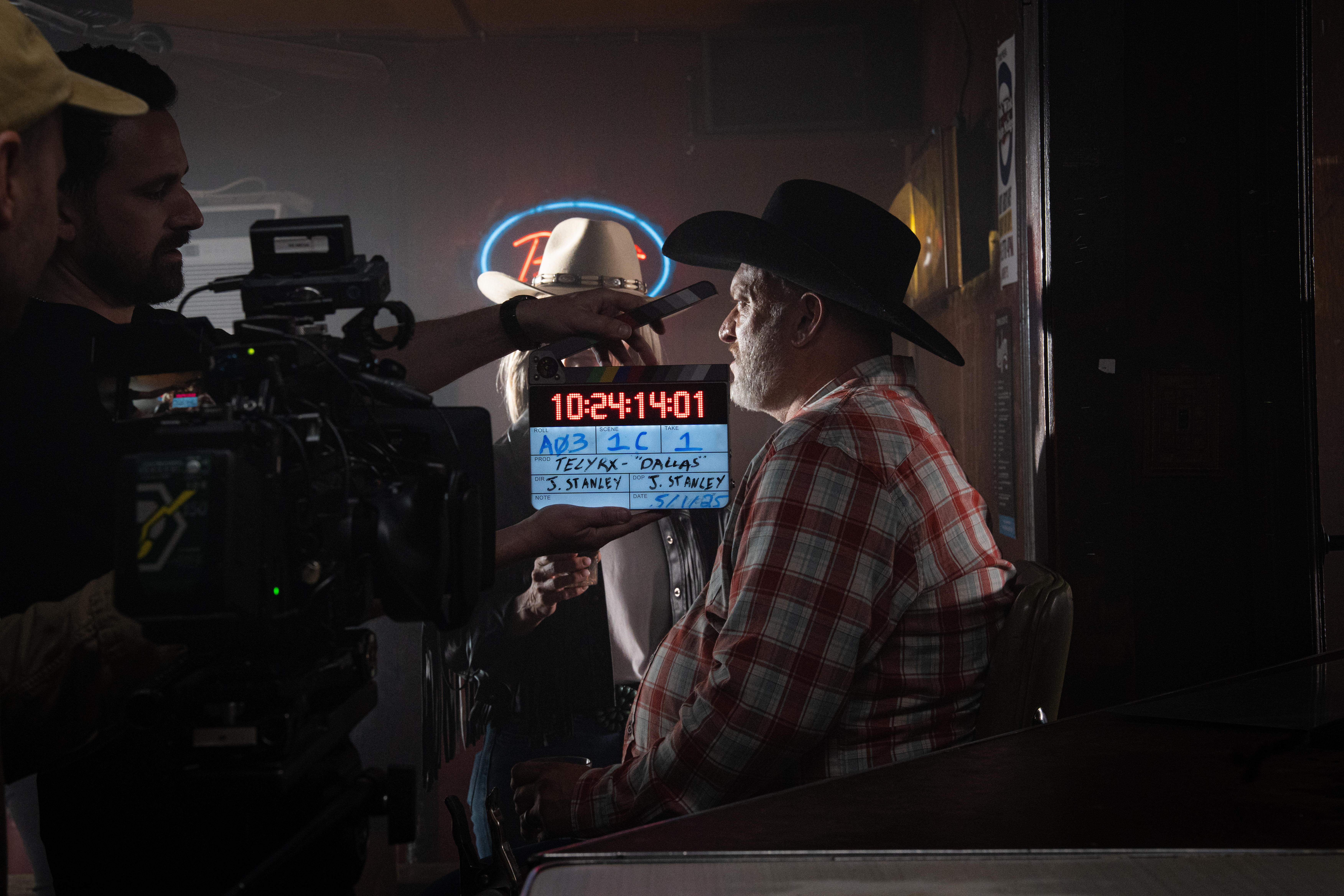 BTS on set