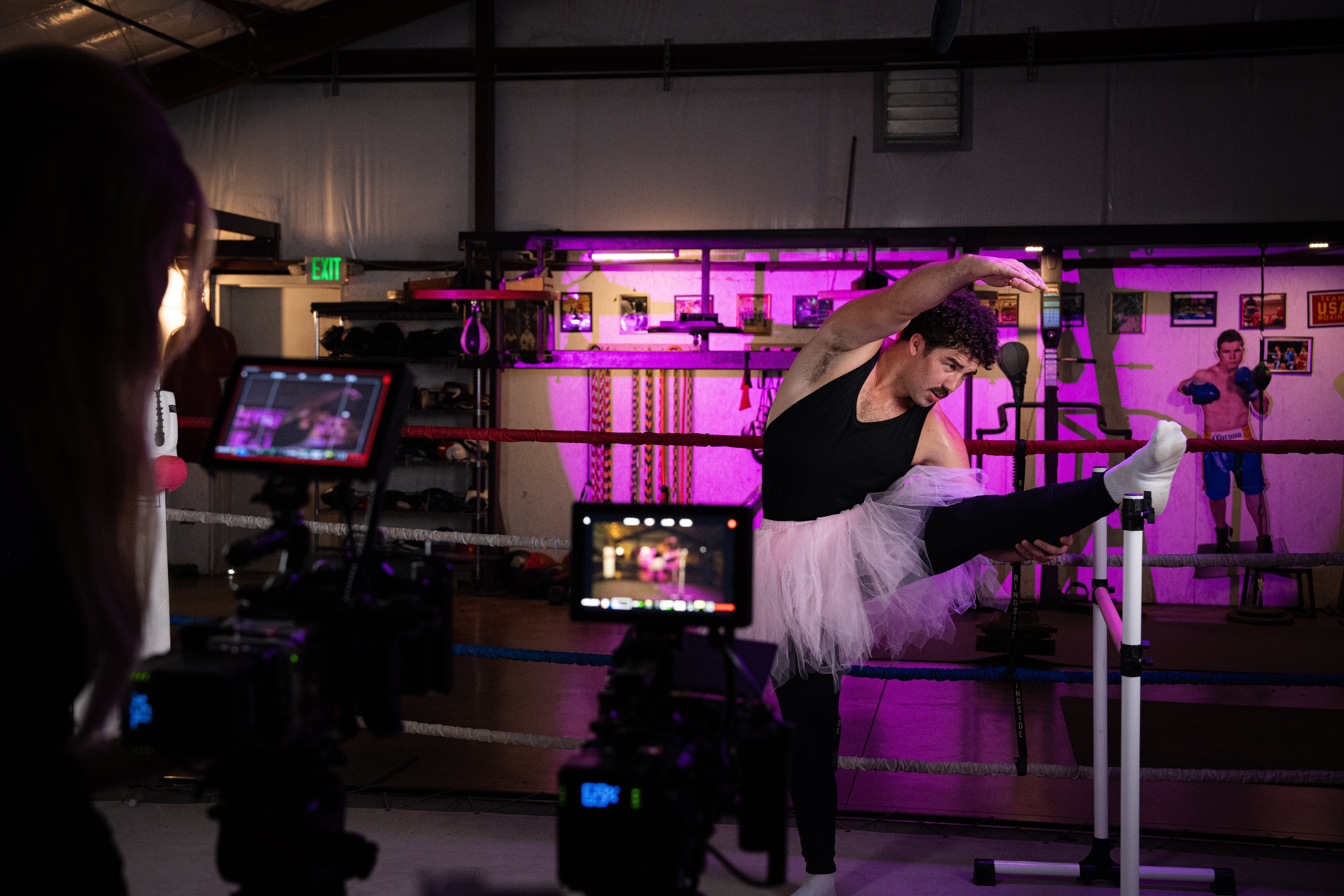 BTS on set