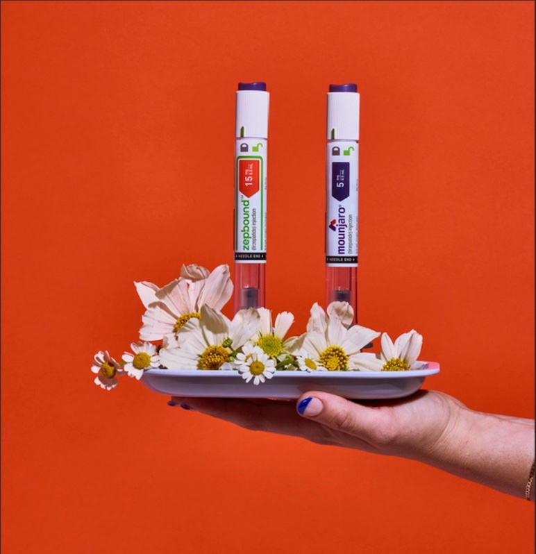 TelyRx product photography - orange background